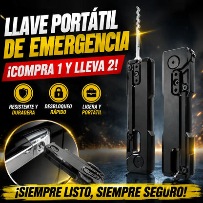 🔥【Compra 1 y llévate 1 gratis】🛠️🔓 Llave inglesa portátil para rescate de emergencia, puede desbloquear