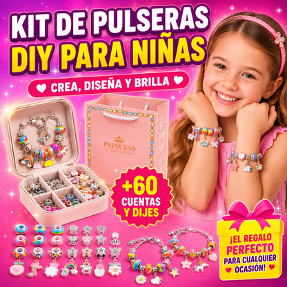 🎀✨ Kit DIY de Pulseras para Niñas – Creatividad, diversión y colores increíbles en un solo regalo 🎁🌈