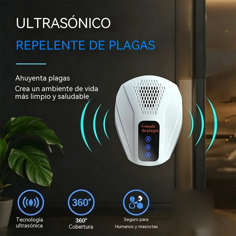 ❌🐭 Repelente de ratones por ultrasonidos silencioso de 360°
