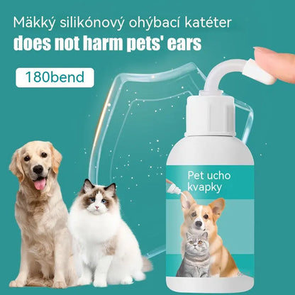 🐶【2 darab 8200 Ft】【Vásárolj 1-et, kapsz 2-t ingyen】 🐱🐶 Gyengéd kisállat fültisztító cseppek – Búcsút inthetsz a fülbetegségeknek