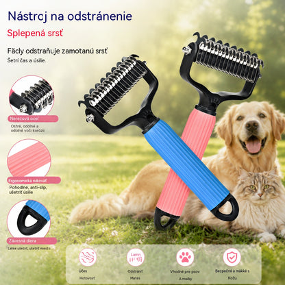 🐱🐕🐈 Multifunkčný hrebeň 3 v 1 na úpravu srsti domácich miláčikov a odstraňovanie mačacích a psích chlpov.🐱