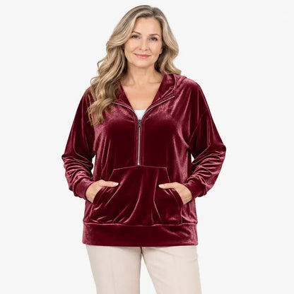 ✨【S–2XL / 6 szín】Női őszi és téli kapucnis pulóver - Koreai stílusú polár pulóver
