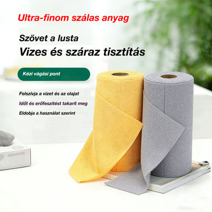 ✨【2 tekercs 9600 Ft】🧼Újrafelhasználható tisztítókendő tekercsek, amelyek egyenként letéphetők.