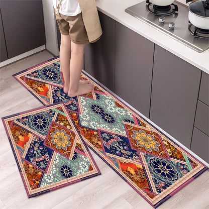 🔥【Compra 1 y llévate 1 gratis】🧽 (40*60 cm + 40*120 cm)✨ Alfombra de cocina de diatomita antideslizante súper absorbente