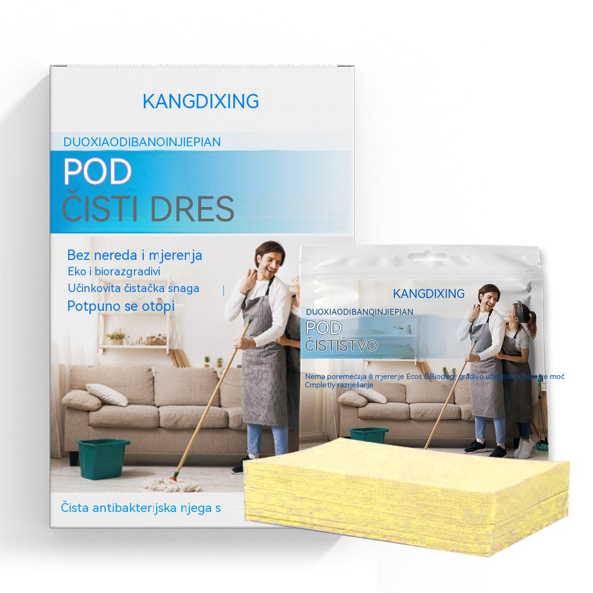 🧹✨ 【4 pakiranja - 240 tableta】Antibakterijske i dezodorirajuće višenamjenske tablete za čišćenje | Pogodne za drvene podove, laminat, pločice i zidove kamp-kućice