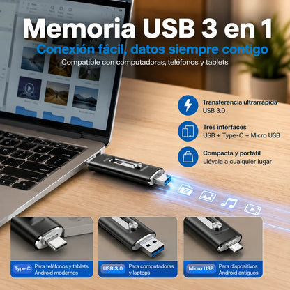 💥Conjunto de memorias USB para almacenamiento externo 📀 - ¡Completo para almacenar y transportar archivos! 🚀 🚀