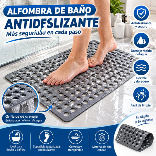🛁 ÚLTIMO DÍA DE REBAJAS: 50% DE DESCUENTO ⚡ ¡Más de 50.000 unidades vendidas! 🚿 Alfombrilla de ducha antideslizante premium con fuertes ventosas 🧼