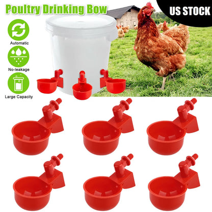 🔥【Paquete de 10】🐔Bebedero automático para aves de corral | No requiere riego manual, esencial para los criadores de pollos y patos.