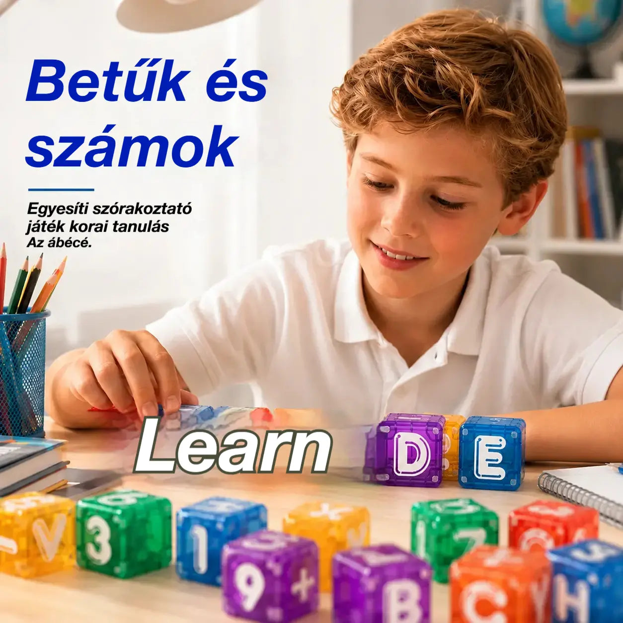 📢📢40% kedvezmény korlátozott ideig! 【40 építőkocka + tárolódoboz】⏰ Mágneses betű- és számépítő kockák gyerekeknek