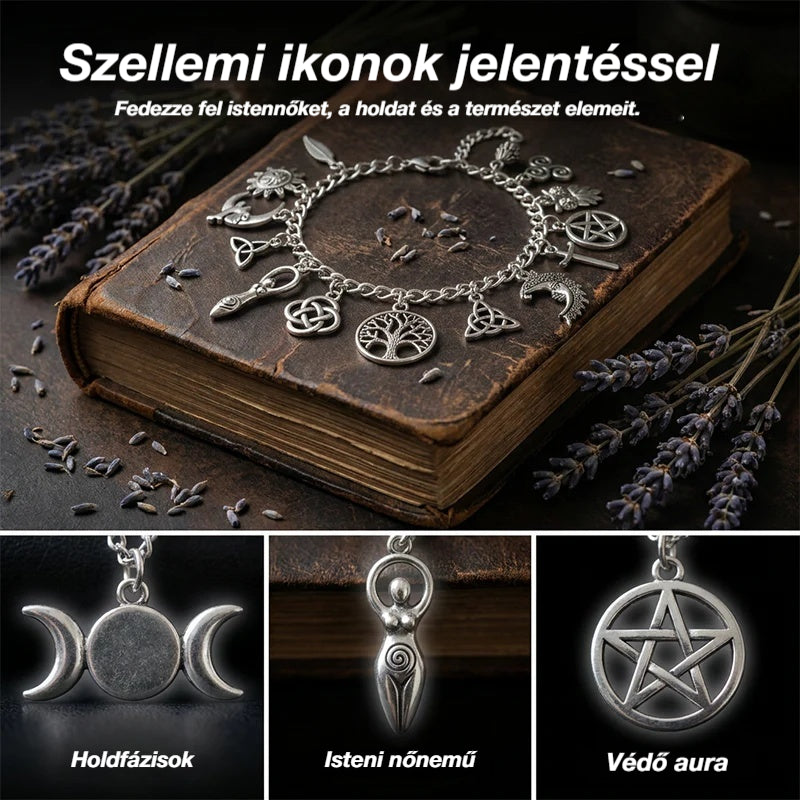 🌈Misztikus hangulatú vintage charmos karkötő nőknek – Mennyei, gótikus és bohém ékszerek 🔮✨