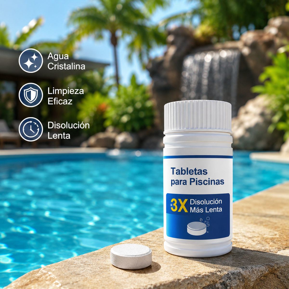 🔥Compre 1 y obtenga 1 gratis（2 botella）Pastillas efervescentes para la limpieza de piscinas