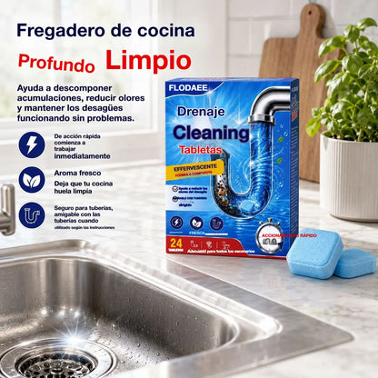 🏠🚿【24 piezas】💨 Pastillas efervescentes para desatascar desagües