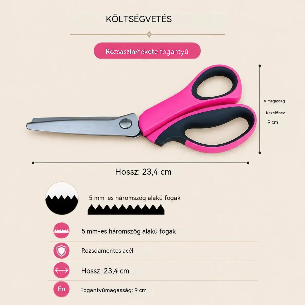 ✂️🧵Multifunkcionális kézműves olló – könnyedén készíthetsz gyönyörű csipkemintákat!