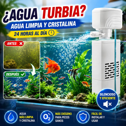 🐠【4W】💦Filtro de acuario eléctrico silencioso🐟
