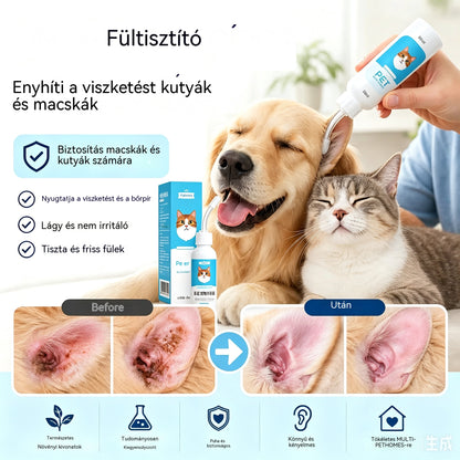 🐶🐱 Fültisztító kutyák és macskák fülviszketésének enyhítésére.