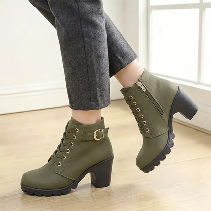 👢【Velikosti 35-42】Nepogrešljiv kos za jesen-zimo: elegantni ženski škornji s peto; popolna kombinacija mode in udobja za nošenje brez napora ves dan!
