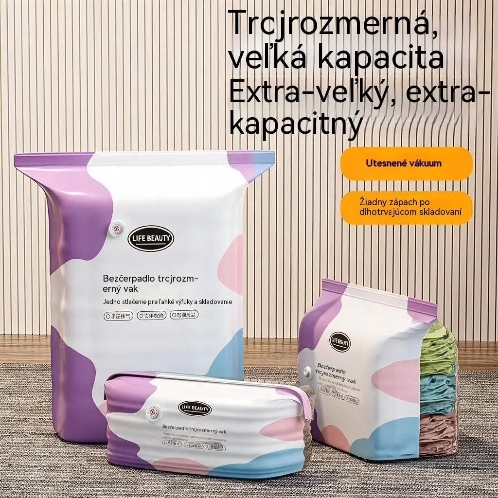 🧳5 darab 9600 Ft💨 Nagy, rugalmas vákuumos tárolótasakok: Nincs szükség légpumpára, szivárgásmentesek és ideálisak a helytakarékosságra a bőröndben és otthon ✈️