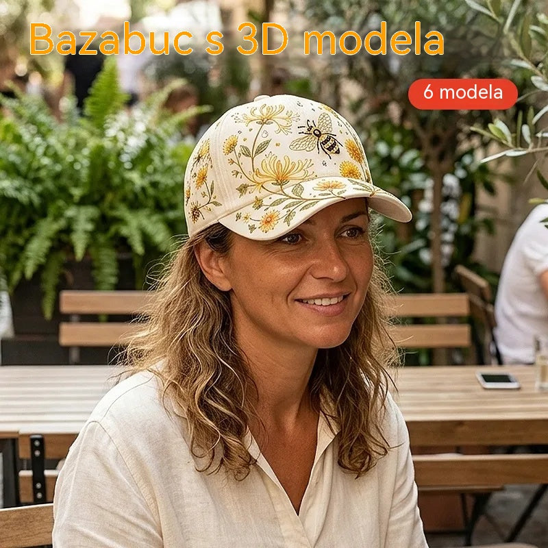 🧢Modna premium kapa s 3D vezom, zaštitom od sunca i sjenčanjem