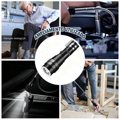🛠🚗Mágneses autójavító rúd rugalmas teleszkópos szalaggal és LED lámpával 💡