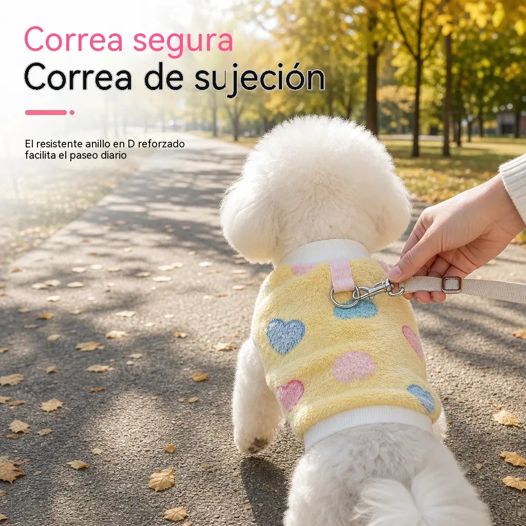 🐶🎁 Suéter cálido para mascotas con anilla para la correa
