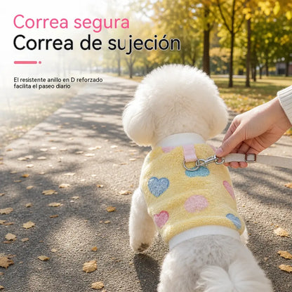 🐶🎁 Suéter cálido para mascotas con anilla para la correa