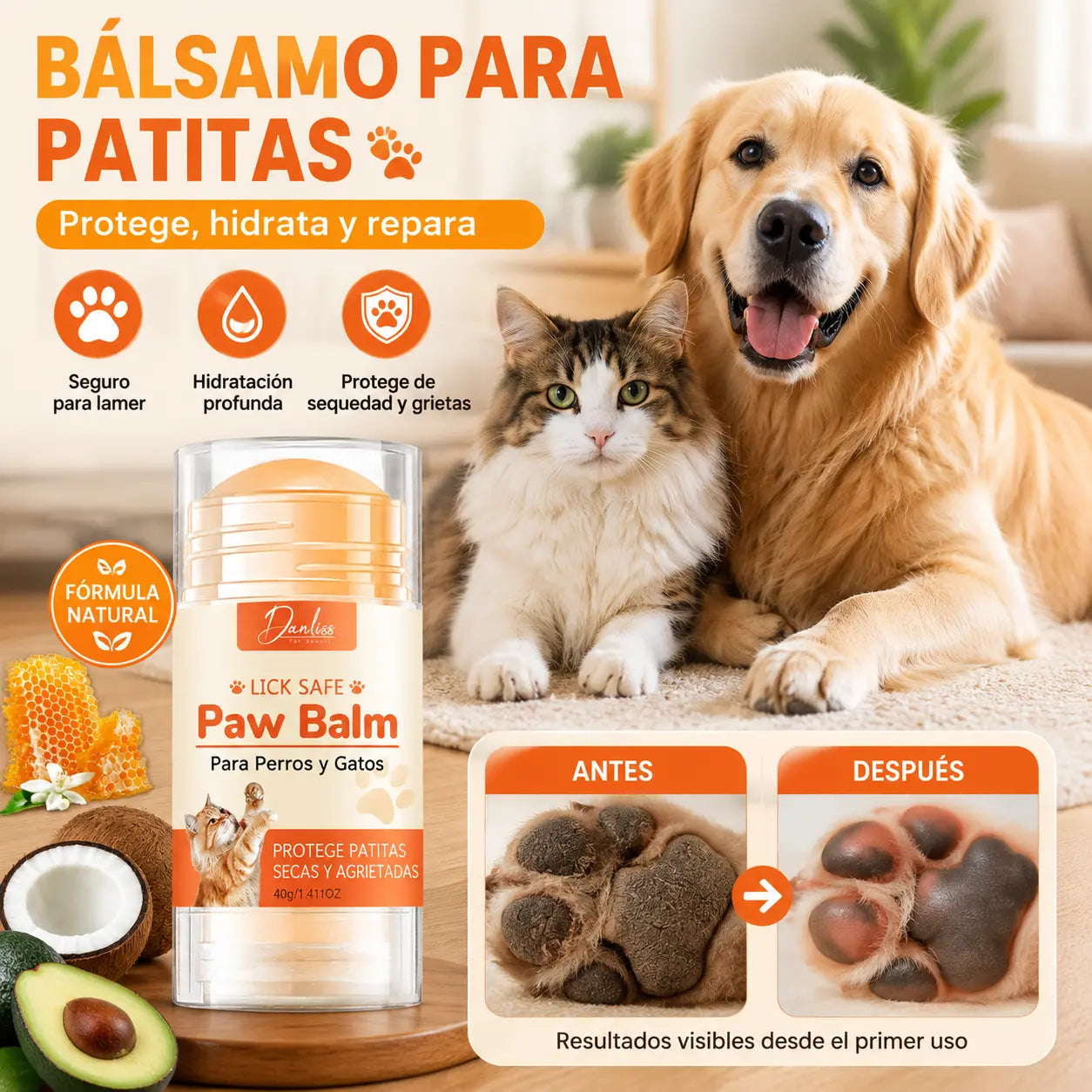 💧3 artículos 26 euros🐾 Bálsamo hidratante para patas – 🐶 Mima las patas suaves y saludables de tu mascota