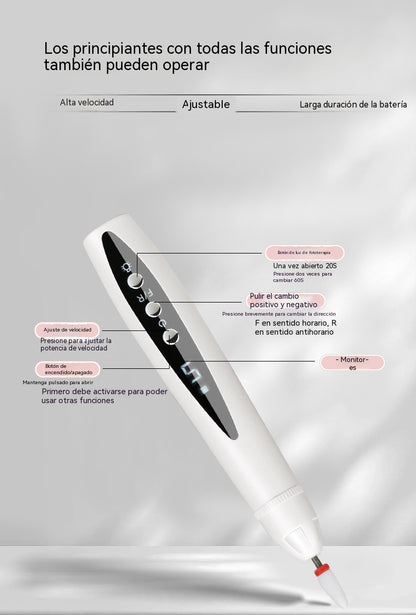 ✨💅Lima eléctrica para uñas para eliminar el esmalte y la piel muerta.