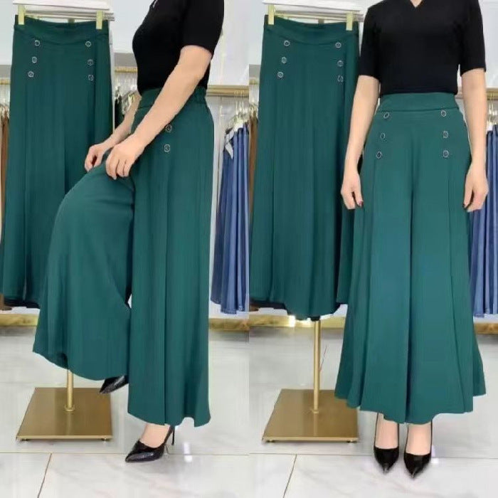 🔥【M–5XL】👗Női magas derekú, bővülő szoknya, karcsúsító és előnyös, elegáns és sokoldalú.