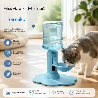 🐾 Automatikus kisállat vízadagoló – Gravitációs önfeltöltő itató kutyáknak és macskáknak