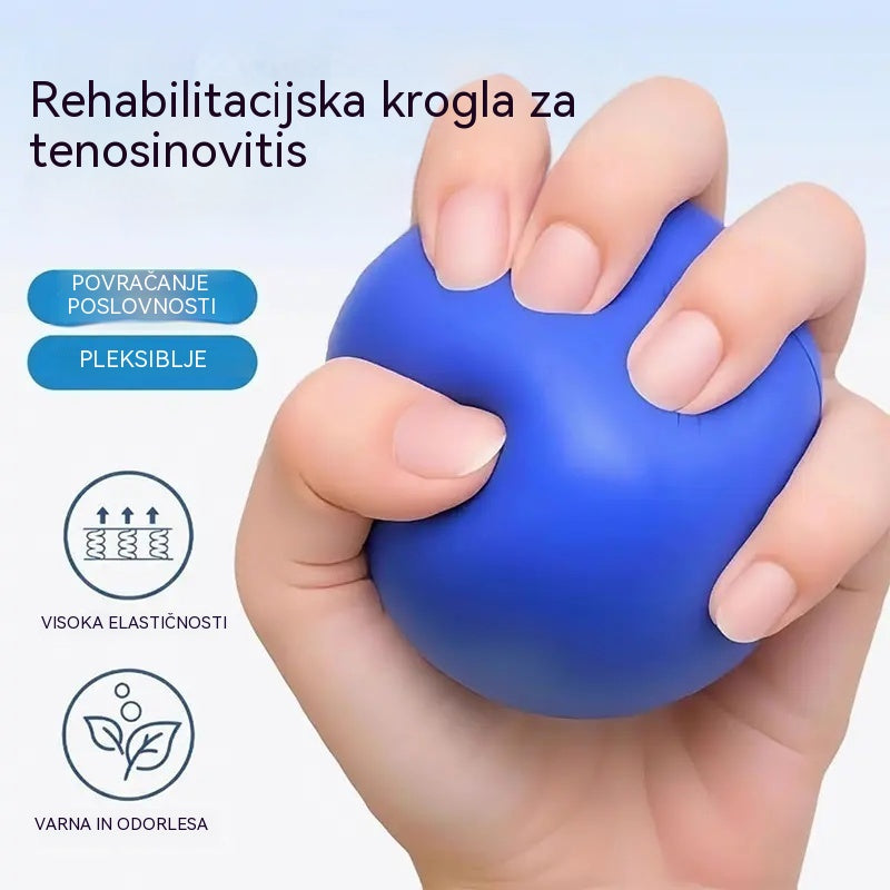 Ortopedska žoga za regeneracijo prstov in roke s fiksacijskimi obroči, pripomoček za krepitev moči in gibljivosti za starejše ali po kapi