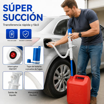 🔥💧Bomba de líquido eléctrica multifuncional: Funcionamiento con un solo botón, compatible con gasolina, diésel y agua.