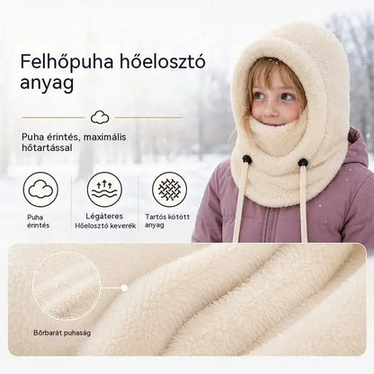 🔥Hőszigetelő, szélálló, maszk típusú sapka gyermekek kerékpározásához