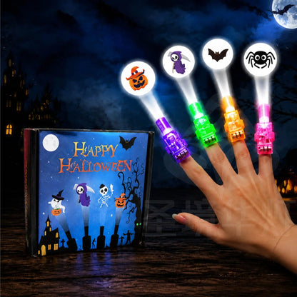 🔥¡Oferta imperdible con 50% de descuento!🔥 Mini luces LED de colores para dedos: linternas luminosas para fiestas con banda elástica.