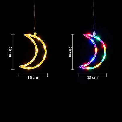 🔥🎁【2 darab 8300 Ft】🎄 Elemes, LED-es karácsonyi ablakvilágítás