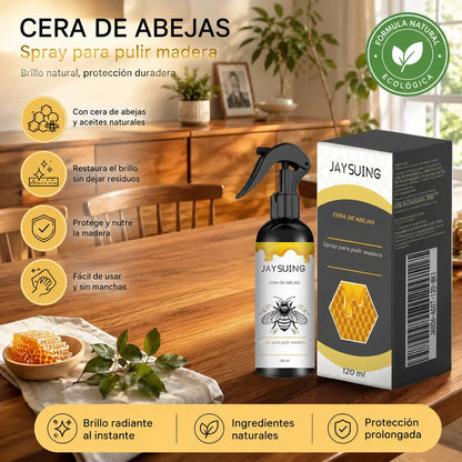 【30%OFF】【50%OFF】🍯 Spray pulidor de madera con infusión de cera de abeja para el mantenimiento de muebles y la prevención de grietas.