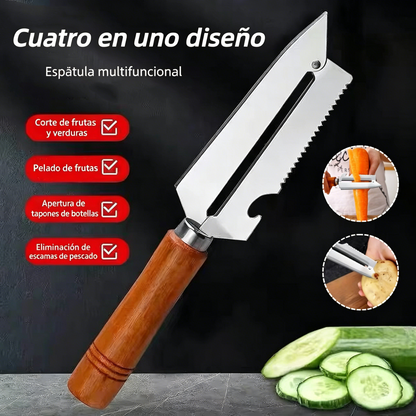 🥕 ¡Compra 2 y llévate 2 gratis! ✨ Pelador de cocina multifuncional: fabricado en acero inoxidable con mango ergonómico, ideal para frutas, verduras y carne 🔪