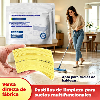🧹【¡Compra 1 y recibe 1 GRATIS!】【240 piezas 26 euros】✨ 240 unidades de pastillas limpiadoras multiusos antibacterianas y desodorizantes | Aptas para madera dura, suelos laminados, azulejos y paredes de autocaravana