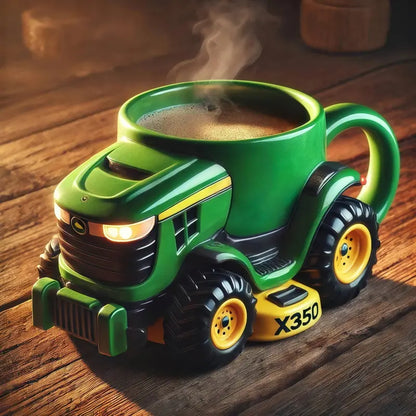 🔥☕Retro kávésbögre mezőgazdasági traktor formájában