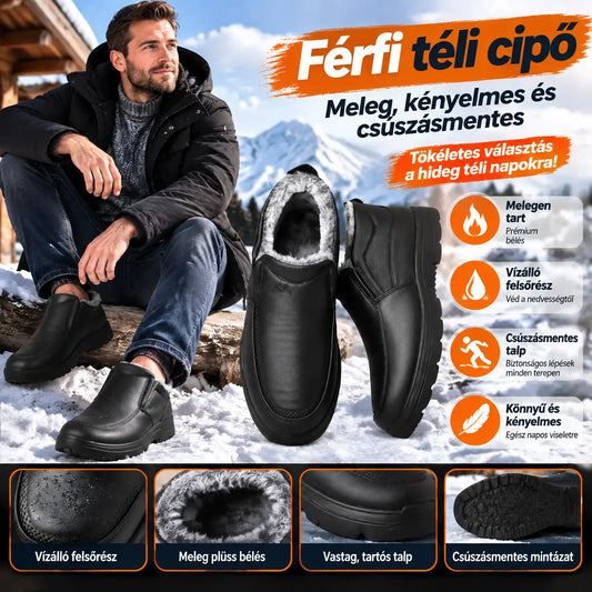 🔥【38-48-as méretek】🥾Új férfi téli hótaposó, bársonyerősítésű és meleg