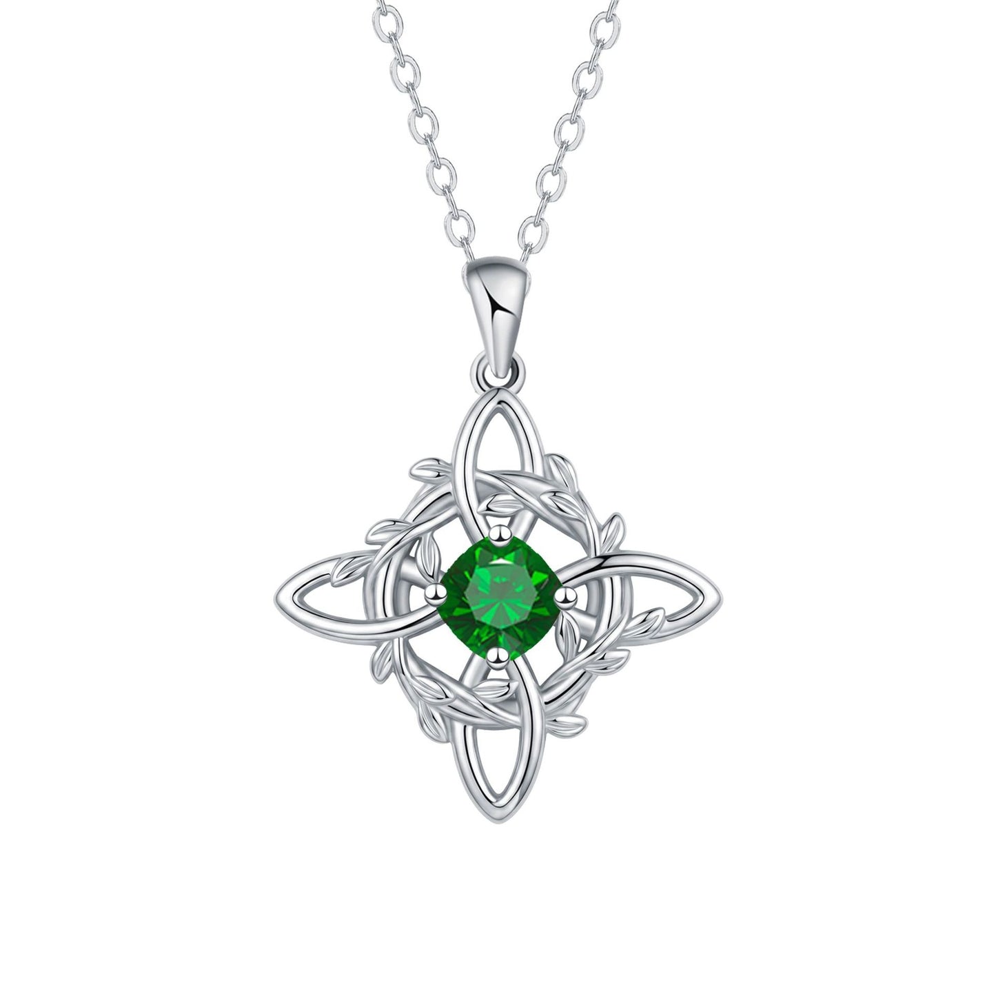 【Compra 1 y llévate 1 gratis】2 pieza 26 euros💥Collar místico de nudo de bruja con piedra de nacimiento 🔮💞 Protege a tus seres queridos