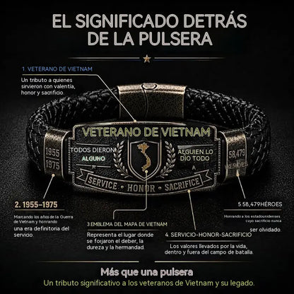 ✝💥49% de descuento, último día de la promoción: Pulsera de Honor para Veteranos
