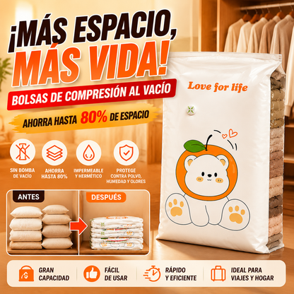 ✨🗃️ 5 artículos por 30 euros 💨 Bolsa de almacenamiento al vacío grande y compresible: no requiere bomba, es a prueba de fugas e ideal para ahorrar espacio en maletas y en casa ✈️