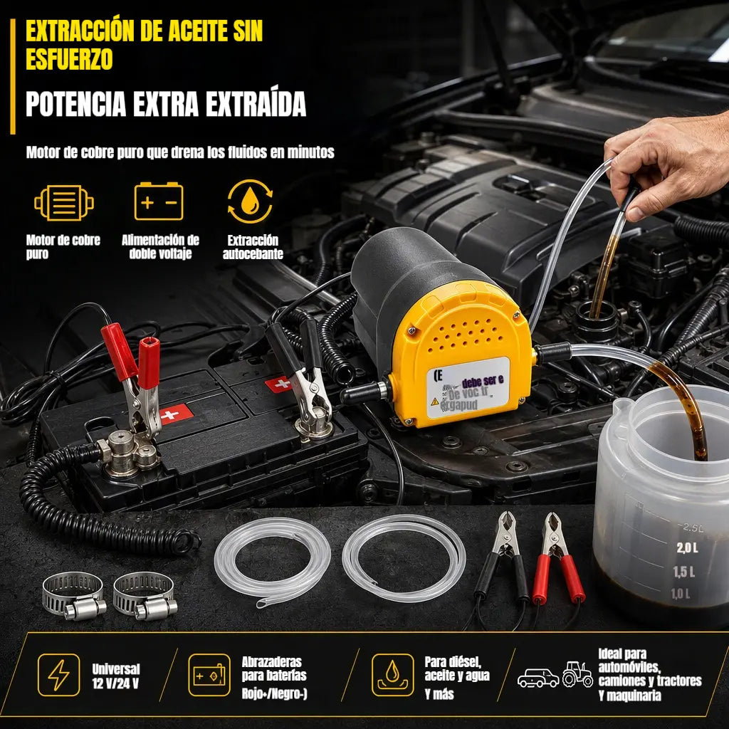 🚗12V 24V Portable Electric Self Priming Transfer Pump Micro Diesel Oil Extractor for Cars
