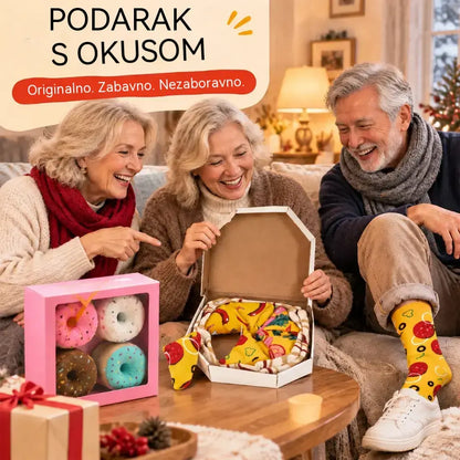 🧶🧦【4 para 25 eura】Zabavne čarape za gurmane | Nosite svoju omiljenu hranu na nogama!|Zabavne i udobne za nošenje.