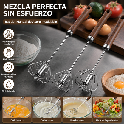 🔥Última oferta especial【Compra 1 y llévate otro gratis 】【2 artículos 25 €】🔥Batidor de huevos semiautomático/manual