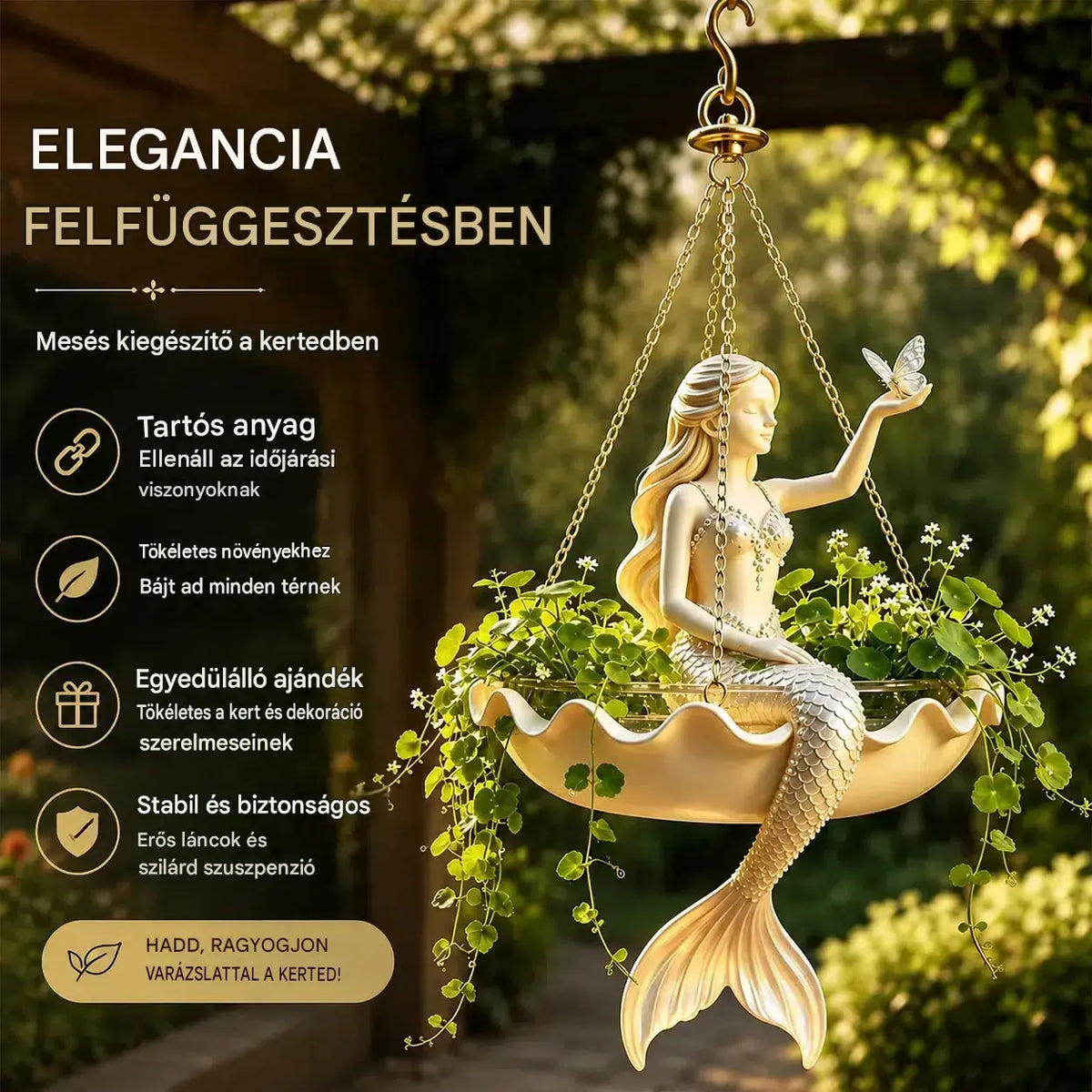 ✨ Változtasd át kertedet mesévé! Dekoratív függőcserép művészi meseszerű dizájnnal! 🌸🧚‍♀️