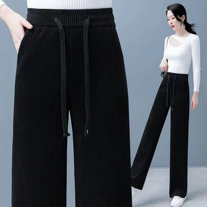 🔥🔥【M-3XL】【40-110 kg】👖Új női, bő szabású, rugalmas nadrág