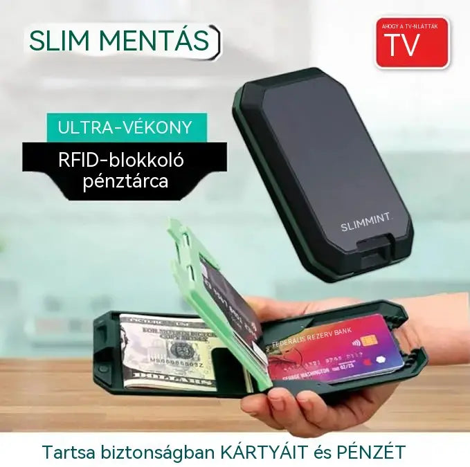 🔥 RFID-védett, intelligens pénztárca: elegáns, könnyű és biztonságos kialakítás kártyái és készpénze számára.
