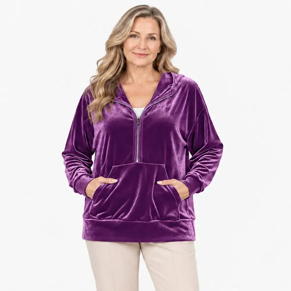 ✨【S–2XL / 6 szín】Női őszi és téli kapucnis pulóver - Koreai stílusú polár pulóver