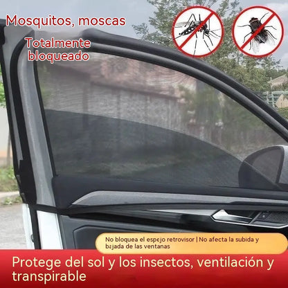 🔥 OFERTA ESPECIAL 🔥 Mosquitera para ventanilla de coche (paquete de 4), cortina parasol, malla protectora contra mosquitos y para mayor privacidad.
